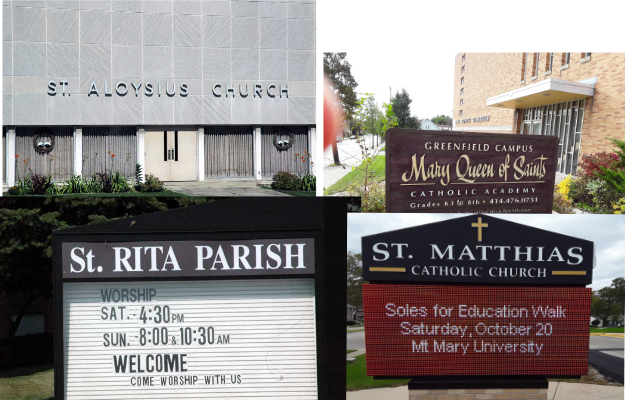 St. Aloysius,St. Rita, MQS, St. Matthias