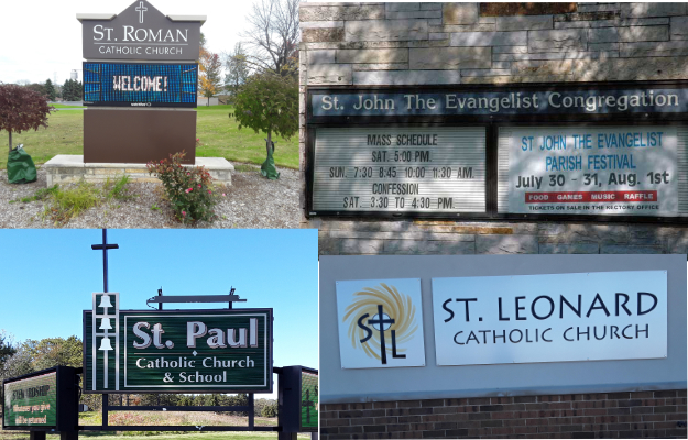 St.Roman, St. Paul, St. Leonard, St. John the Evangelist